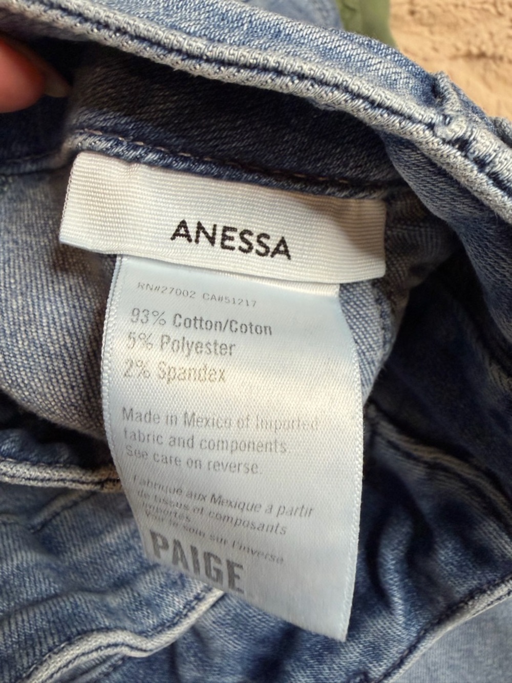 PAIGE Light Blue High-Rise Wide Leg Jeans - Picture 5 of 5